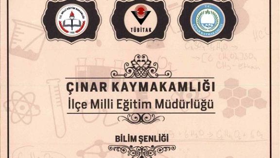 26.05.2015 tarihinde, Çınar Kapalı Spor Salonunda Bilim Şenliği düzenlenecektir.